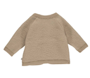 Wollige Fleece Baby Jacke, Müsli
