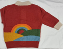 Pull bébé en maille à rayures arc-en-ciel, LGR