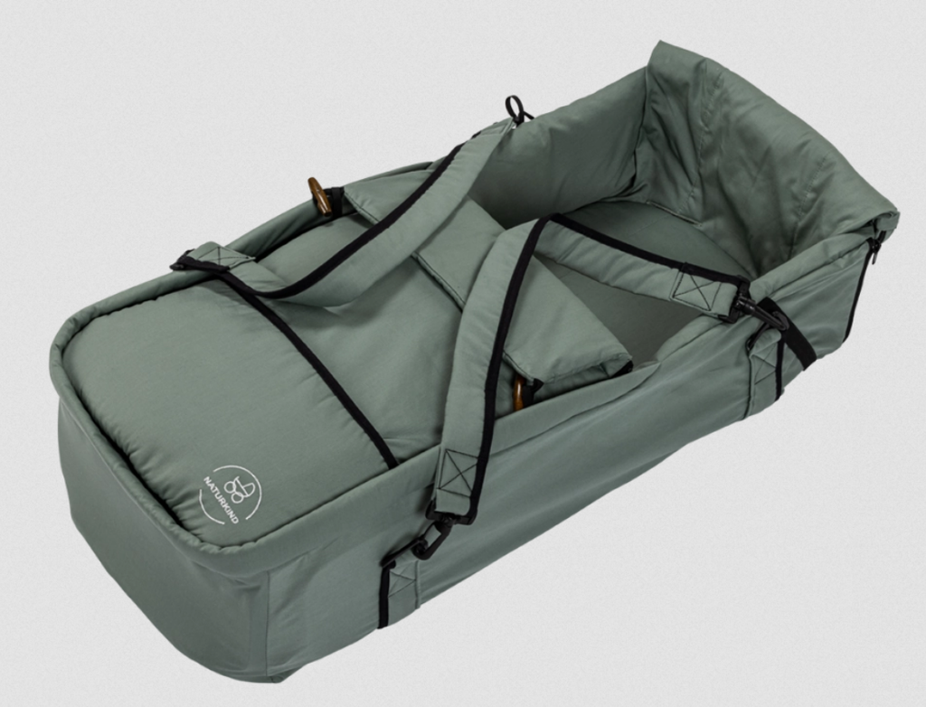 1.Part. Poussette Lux Evo jade avec accessoires, Naturkind (LNGS)