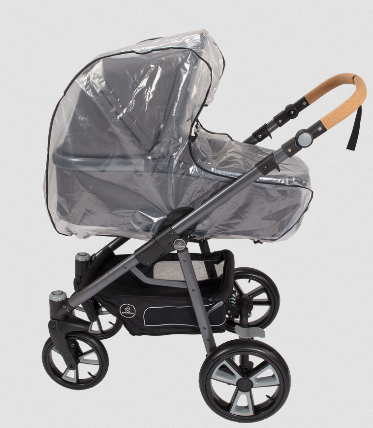 1.Part. Poussette Lux Evo jade avec accessoires, Naturkind (LNGS)
