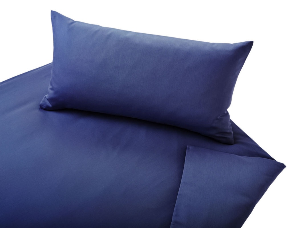 Literie en satin CLASSIC cobalt, Cotonea