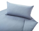 Literie en satin Classic "bleu perle" 200x220+2x 80x80, Cotonea