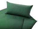 [CSB3-G001-I194] Satin-Bettwäsche "Classic", smaragd (135x200cm + 80x80cm)