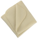 Couverture bébé Engel aux bords festonnés 80x100 couleur naturelle