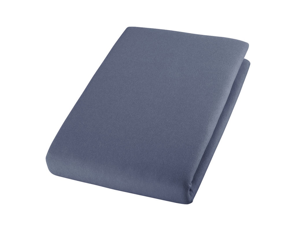 Jersey bedsheet for children mattresses, stone blue, Cotonea