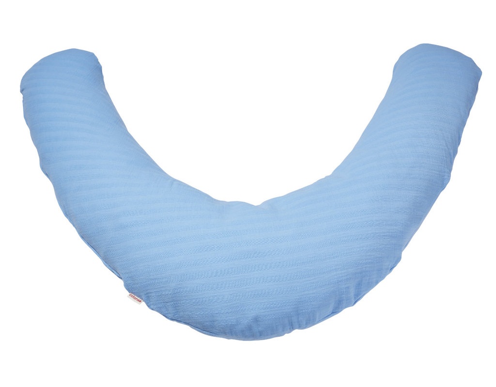 (Cotonea) Coussin d'allaitement en mousseline, bleu clair