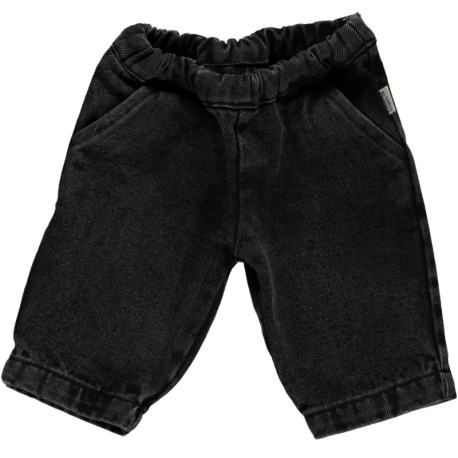 Pantalon Pomelos Denim Noir- Poudre Organic