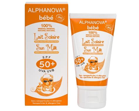 Lait Solaire Bébé 50SPF+ - Alphanova