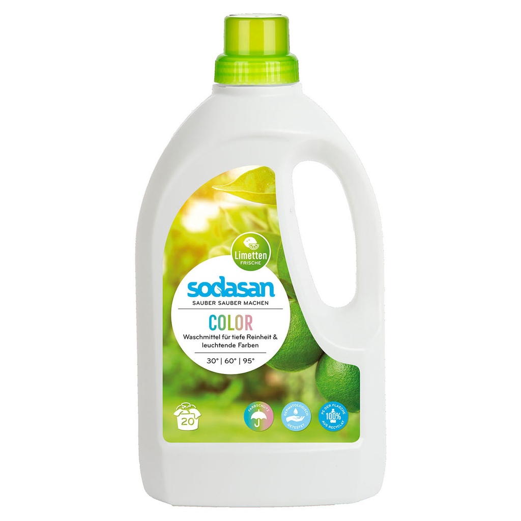 Liquid detergent "Color" lime, Sodasan