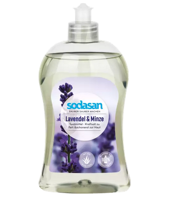 Dishwashing Liquid Lavender & Mint, Sodasan  