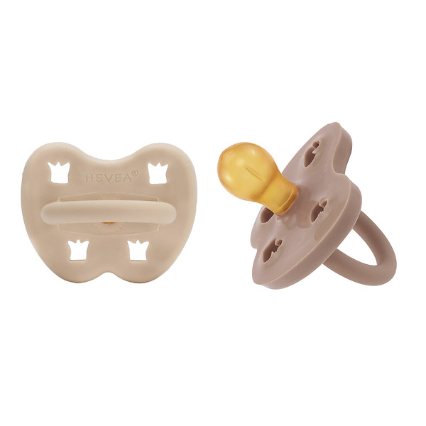 2er Pack Schnuller rund 3-36 Monate, Hevea 