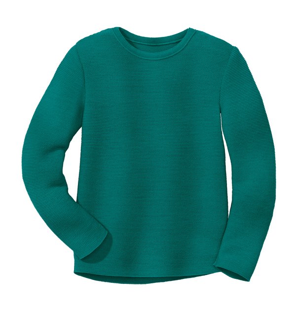 Linksstrick-Pullover Wolle, Disana