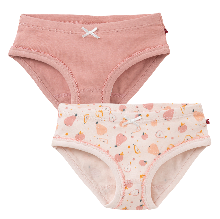 2er Set Kinder Unterhosen, Fruits & pink, PWO 