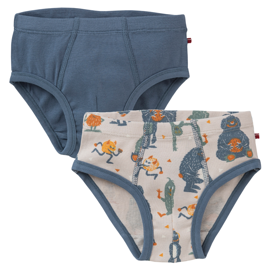 2er Set Kinder Unterhosen, Monsters & blue, PWO 