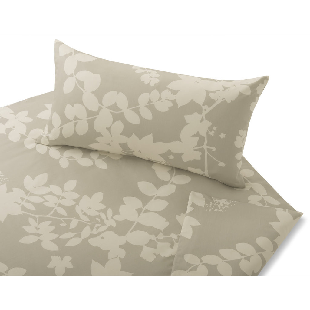 Satin Classic bed linen "Evergreen Sand", 155x220+80x80, Cotonea