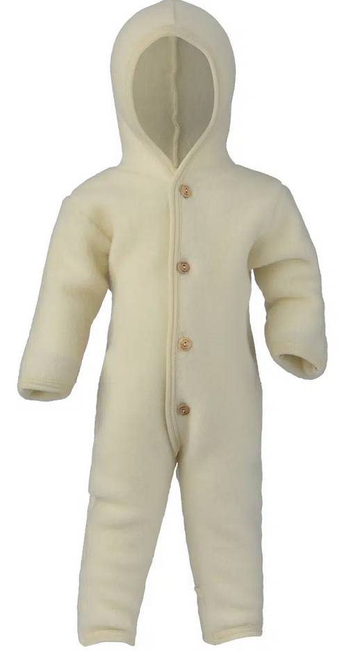 Combinaison bébé en laine polaire avec capuche, Engel