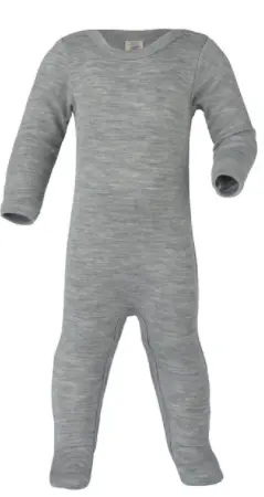 Baby-Schlafanzug Wolle/Seide, Engel