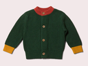 Baby Strickjacke Oliv Baumwolle, LGR