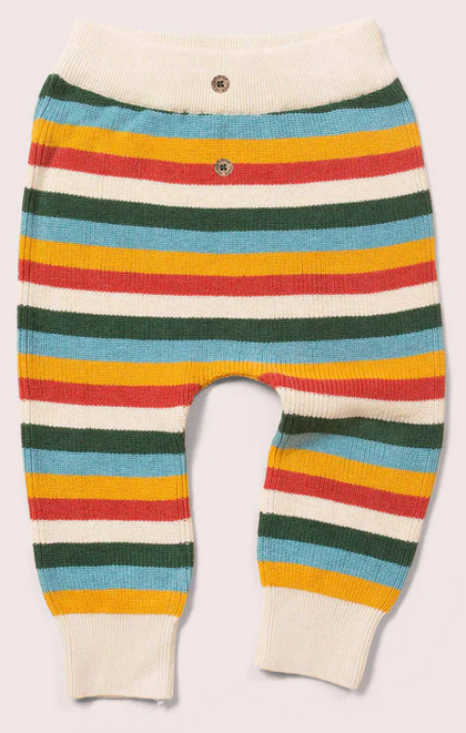 Knitted Joggers Rainbow Striped, LGR