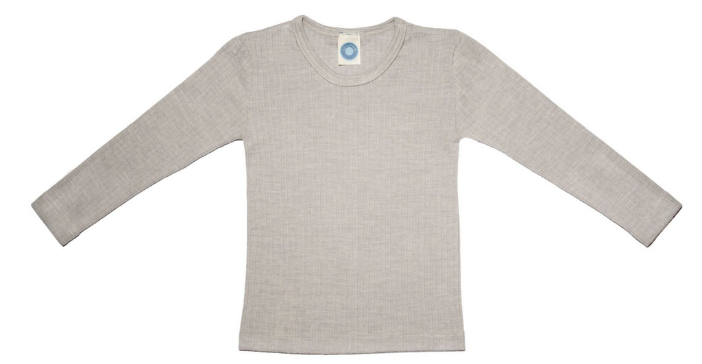 T-Shirt, maches longues, (laine, cotton, soie), Cosilana