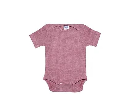 Baby body, kurzarm (Wolle, Baumwolle, Seide), Cosilana