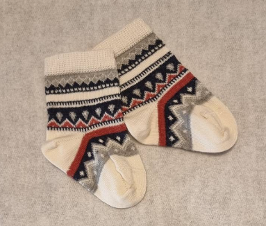 Chaussettes bébé motif laine, Grödo