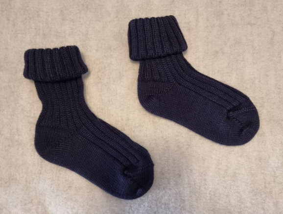 Knitted baby wool socks, Grödo 