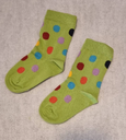 Baby socks with dots made of cotton, Grödo 