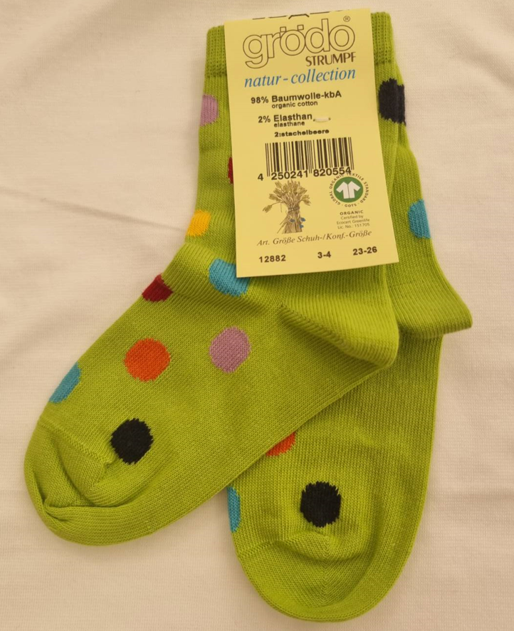 Chaussettes avec points en coton, Grödo