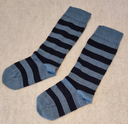 Chaussettes bébé hautes rayé en laine, Grödo