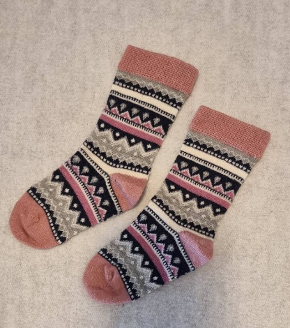 Chaussettes en laine avec motif, Grödo