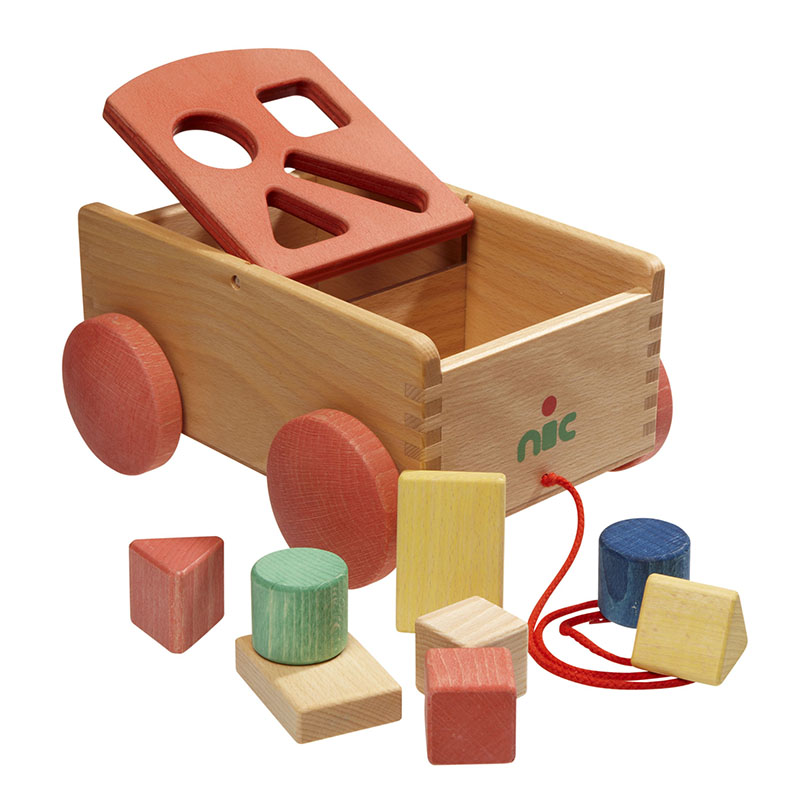 Mold trolley red, Nic toys