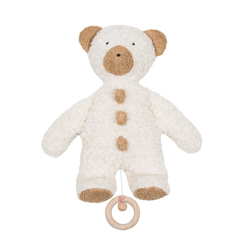 Teddy music box with button, Efie