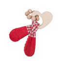 Grabber red, wooden heart, Efie