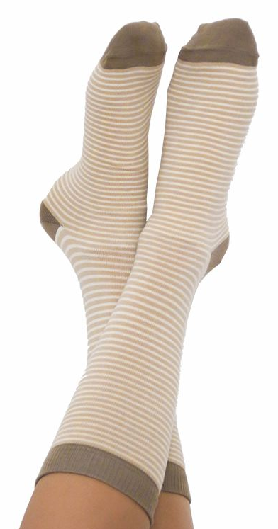 Dünn gestreifte Socken , Albero-Natur