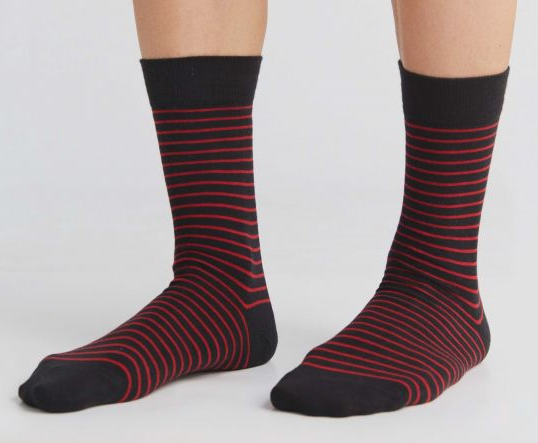 Chaussettes fines rayures , Albero-Natur