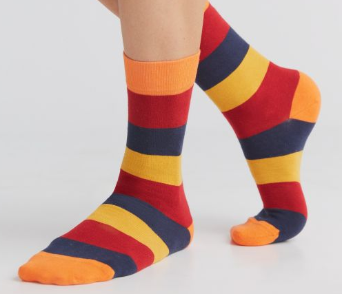 Breit gestreifte Socken , Albero-Natur
