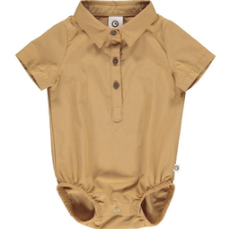 Kurzarm Body Poplin , Müsli 