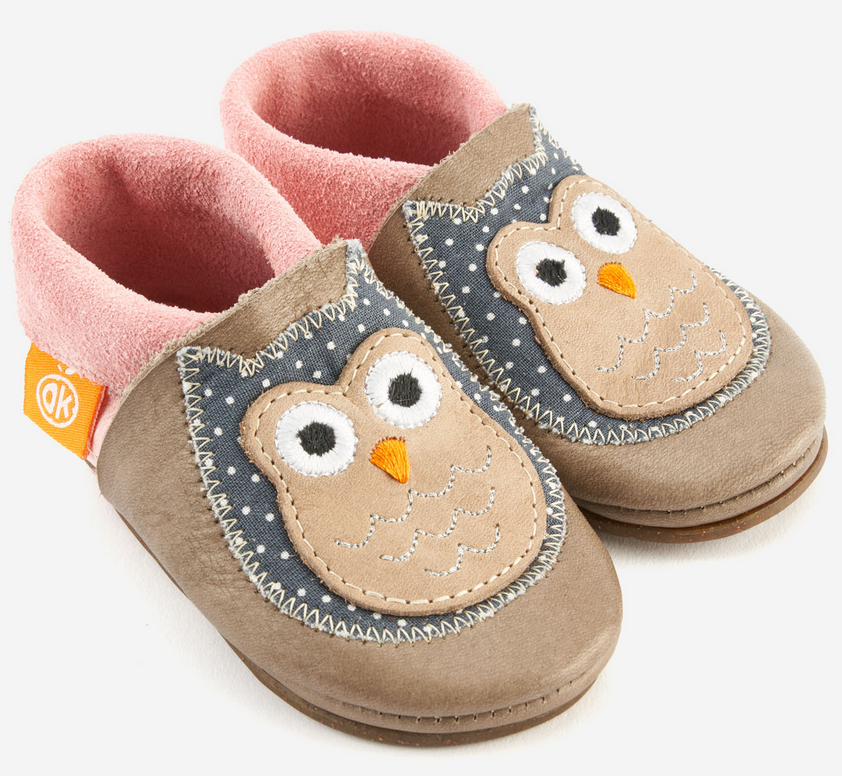 ​​ Barfuß-Schuh Eulen "Amigo", Orangenkinder