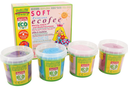 Pâte à modeler SOFT nawaro, lot de 4 princesse, ökoNorm