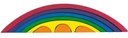 Bridge set 8 pieces in rainbow colors, Glückskäfer by Nic toys