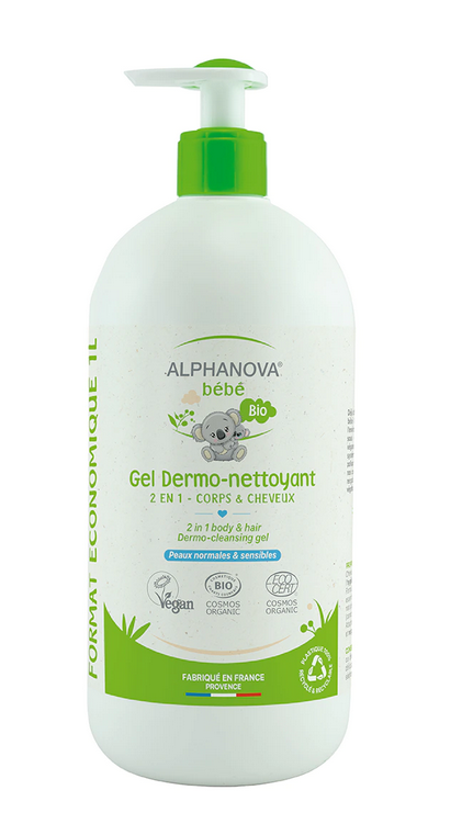 Dermo-nettoyant bain bébé certifié bio 1L, Alphanova