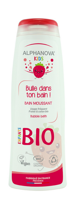 Bubble in your bath! Certified Organic Strawberry Bubble Bath kids, Alphanova