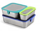 Stainless Steel Food Containers Lunchbox Set of 3 Leakproof, Klean Kanteen
