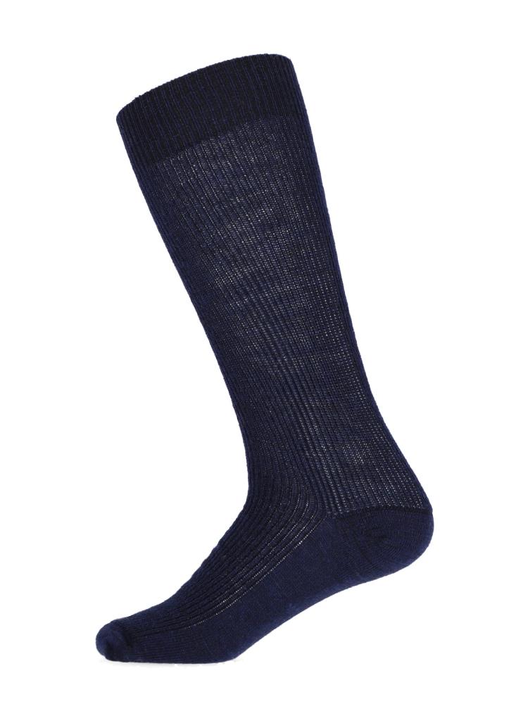 Chaussettes hautes pour enfants, marine,, Hirsch natur 