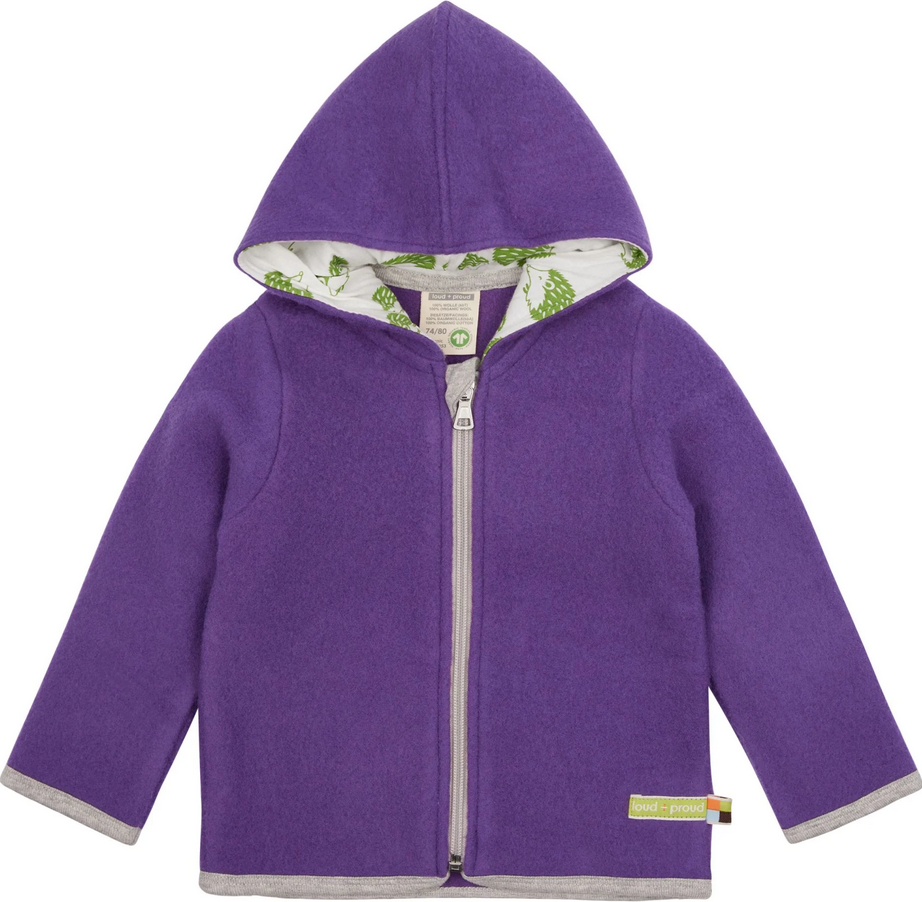 Baby wool fleece jacket, Loud + Proud