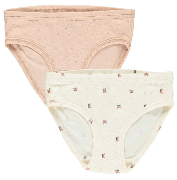 2er Pack Mädchenslip spa rose, , Müsli 