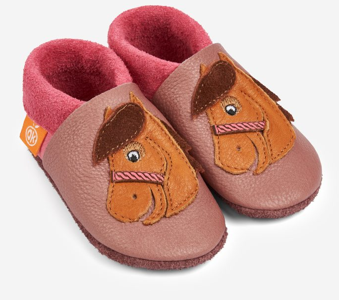 Baby Slippers " Paula the Pony", Orange Kids 