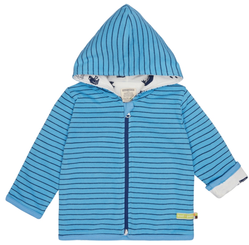Baby Reversible Hooded Jacket, Loud + Proud