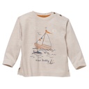 T-shirt pour bébé manches longues, beige, PWO